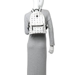 Visetos Small Side Stud Stark Backpack White