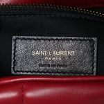 Lambskin Quilted Small Loulou Puffer Monogram Chain Satchel Red