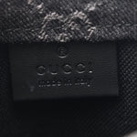 Denim Cuoio Harness GG Monogram Mini Ophidia Tote Bag Black Medium Grey