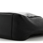 Grained Deerskin Bea Tote Black
