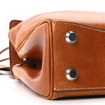 Vegetable Tanned Lambskin Mini Rodeo Top Handle Handbag Tan Cowboy