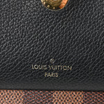 Damier Ebene Vavin Chain Wallet Black