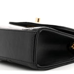 Lambskin Quilted Mini Trendy CC Chain Wallet Black