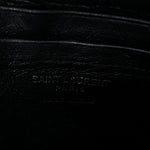 Calfskin Matelasse Monochrome Monogram Mini Lou Camera Bag Black