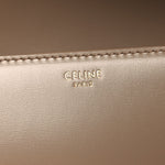 Shiny Calfskin Medium Triomphe Smoked Brown