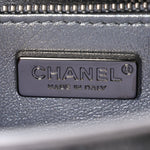 Sequin Quilted Small Single Flap Grey Dark Grey