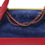 Suede Calfskin Quilted Medium Gabrielle Hobo Red Blue Yellow
