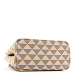 Jacquard Triangolo Symbole Embroidered Tote Corda Talco
