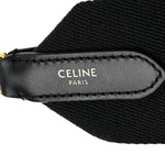 Jacquard Wool Logo Short Strap Black Beige