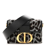 Pony Hair 30 Montaigne Box Bag Blue