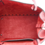 Grainy Calfskin Small Rockstud Double Top Handle Bag Rosso Valentino