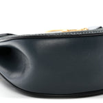 Suede Smooth Calfskin Mini Drew Shoulder Bag Cloudy Blue