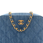 Denim Quilted CC Pearl Crush Camera Case Blue