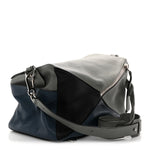 Calfskin Puzzle Bag XL Grey Blue