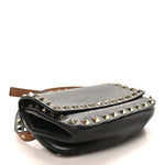 Vitello Rockstud Belt Bag Black