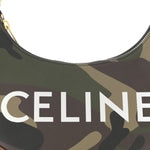 Canvas Calfskin Camouflage Ava Logo Triomphe Shoulder Bag Khaki