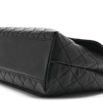 Caviar Quilted Jumbo Kelly Flap Black