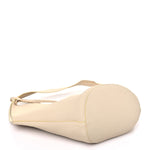 Pebbled Sport Calfskin Medium Lotus Tote Ivory