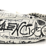 Agneau Arena Graffiti Le Cagole Shoulder Bag XS White Black