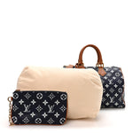 Calfskin Monogram Speedy P9 Bandouliere 30 Indigo
