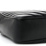 Calfskin Matelasse Monogram Monochrome Lou Camera Bag Black