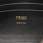 Shearling Vitello Dolce Macro FF 1974 Mini Baguette Tobacco Black