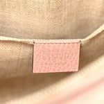 Dollar Calfskin Small GG Charm Dome Bag Soft Pink