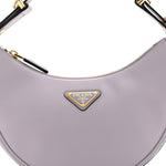 Soft Calfskin Arque Shoulder Bag Glicine