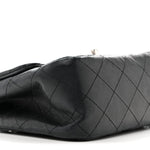 Lambskin Quilted Mini Square Flap Black