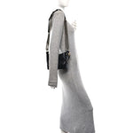 Aged Calfskin Quilted Small Gabrielle Logo Hobo Black