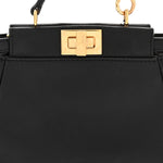 Nappa Micro Peekaboo Iconic Satchel Black