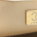 Shiny Lambskin Quilted Mini Flap White