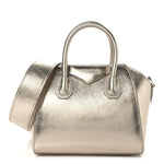 Laminated Lambskin Mini Antigona Gold