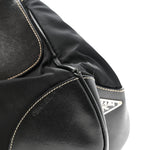 Tessuto Nylon Moon Shoulder Bag Black