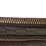 GG Supreme Monogram Azalea Calfskin Retro Interlocking G Flat Messenger Bag Beige Ebony Brown Sugar