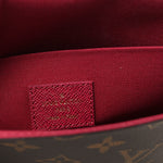 Monogram Pochette Felicie Chain Wallet Fuchsia