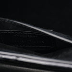 Patent Matelasse Monogram June Box Bag Black