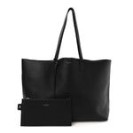 Calfskin Large Shopping Tote Black