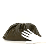 Smooth Butter Calf The Pouch Oversized Clutch Mustard