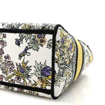 Canvas Embroidered Chardons Toile De Jouy Medium Lady D-Lite Latte Multicolor