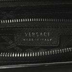 Saffiano Medusa Top Handle Briefcase Black