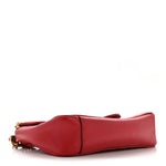 Calfskin Matelasse Small GG Marmont Shoulder Bag Hibiscus Red