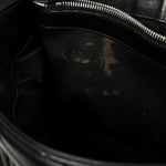 Calfskin Y Quilted Monogram Medium Loulou Chain Satchel Black