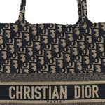 Oblique Large Book Tote Blue Multicolor