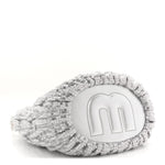 Paillettes Mate Bucket Bag Argento