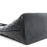 Caviar Quilted Medallion Tote Black