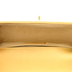 Metallic Calfskin Crocodile Embossed Graffiti Medium Cocodile Boy Flap Gold