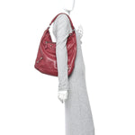 Agneau Giant 12 Silver Hardware Day Hobo Cassis