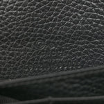 Pebbled Calfskin Soho Wallet On Chain Black