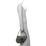 Oblique Saddle Bag Blue